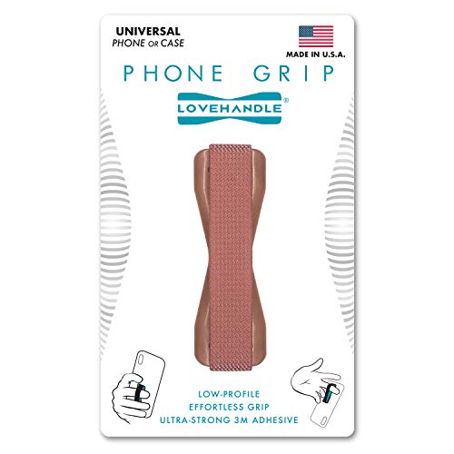 LOVEHANDLE Phone Grip - Universal Phone Strap and Phone Grips for Back of Phone - Convenient Cell Phone Holder for Hand That Fits Most Smartphones and Mini Tablets - Made in The USA