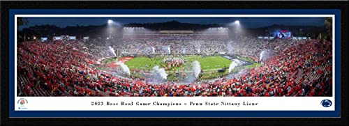 Penn State, 2023 Rose Bowl Champions - 42x15.5-inch Single Mat, Select Framed Picture by Blakeway Panoramas