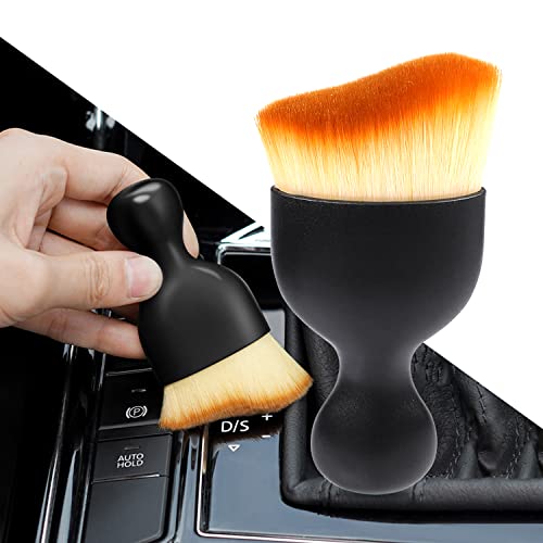 Ouzorp Car Interior Dust Brush, Car Detailing Brush, Soft Bristles Detailing Brush Dusting Tool for Automotive Dashboard, Air Conditioner Vents, Leather, Computer,Scratch Free