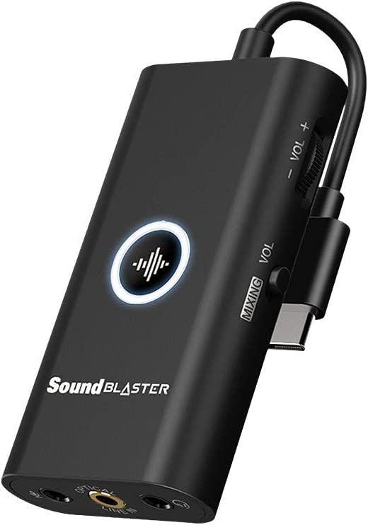 Creative Sound Blaster G3 USB-C External Gaming USB DAC and Amp for PS, PC and Mac (Renewed)