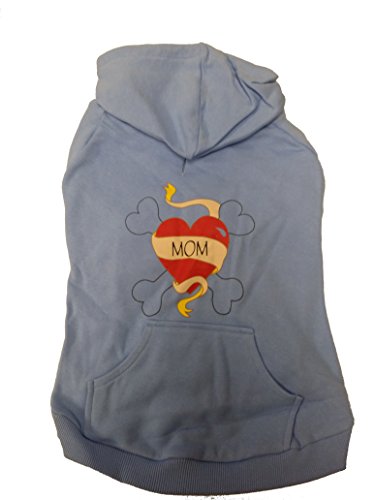 95270 Large Dog Blue Hooded Mom Sweatshirt