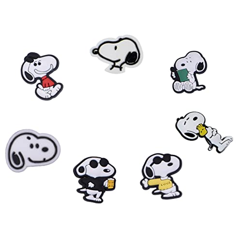 Snoopy Dog Shoe Charms Pack for Croc,Party Favor Packs Bracelet Wristband Anime Decoration Accessories Gift for Boy Girl Men Women