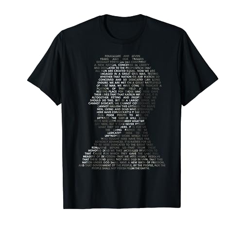 Abraham Lincoln Portrait Gettysburg Address T-Shirt T-Shirt