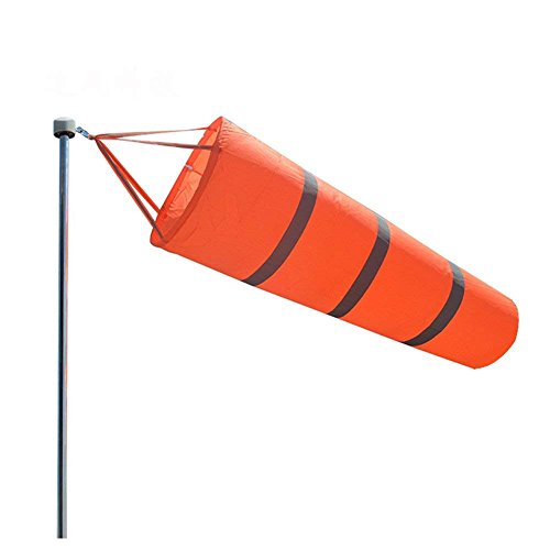 Qishi Airport Windsock Rip-stop Outdoor Rainbow Wind Measurement Sock Bag with Reflective Belt(30' 40' 60') (30')