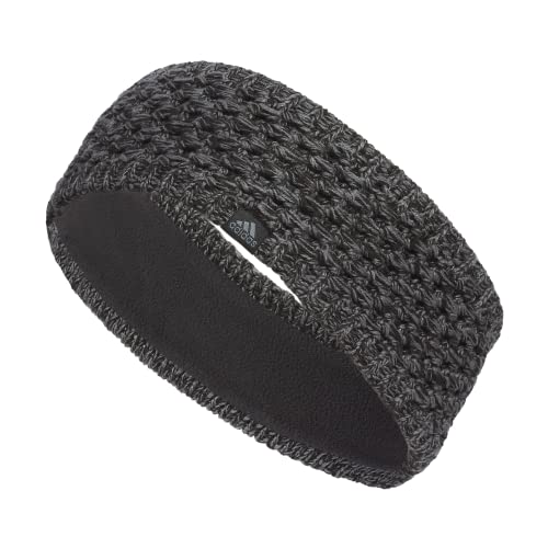 adidas Women's Crestline Knit Headband, Black/Onix Grey-Grey/Grey F23, one_Size