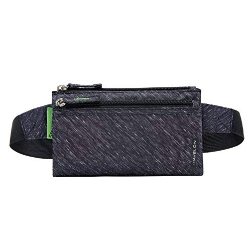 Travelon Clean-6 Pocket Wait Pack-SILVADUR Treated-Gray Heather