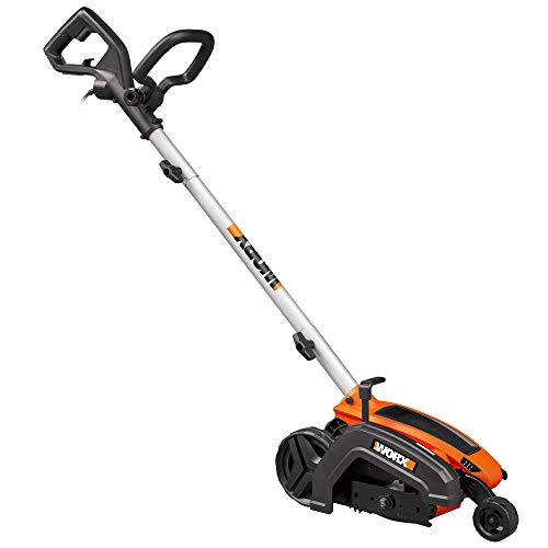 WORX WG896 12 Amp 7.5 Inch Electric Lawn Edger & Trencher, Orange and Black