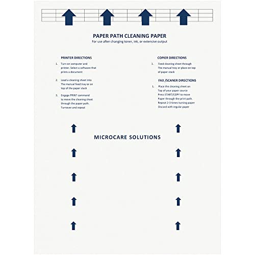 Laser & Inkjet Printer Cleaning Sheet (8.5 x 11) 10 Sheets