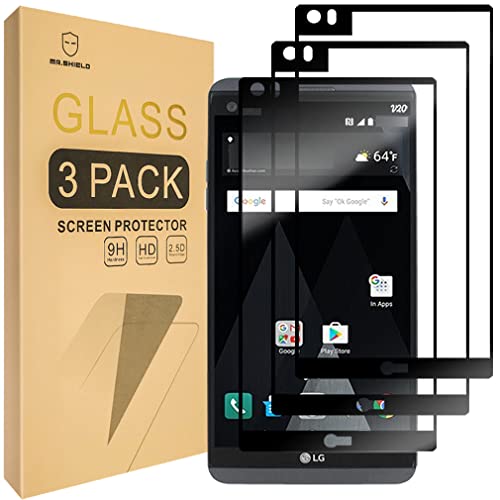 [3-PACK]-Mr.Shield Designed For LG V20 [Japan Tempered Glass] [9H Hardness] [Full Cover] Screen Protector with Lifetime Replacement