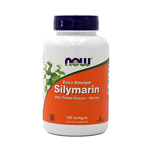 NOW Foods Silymarin Milk Thistle Extract, Extra Strength 450 mg, 120 Softgels (2 Pack)