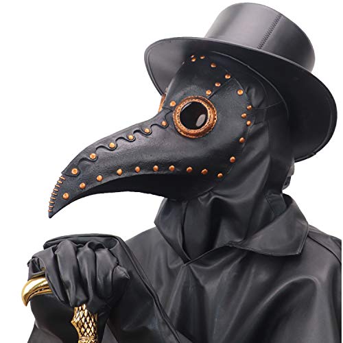 NECHARI Steampunk Plague Doctor Bird Beak Mask Plague DR Halloween Costume Masquerade Masks