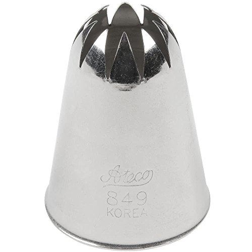 Ateco # 849 - Closed Star Pastry Tip .69'' Opening Diameter- Stainless Steel by Ateco