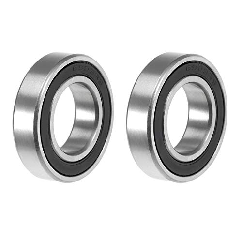 uxcell 6903-2RS Deep Groove Ball Bearing 17x30x7mm Double Sealed ABEC-3 Bearings 2-Pack