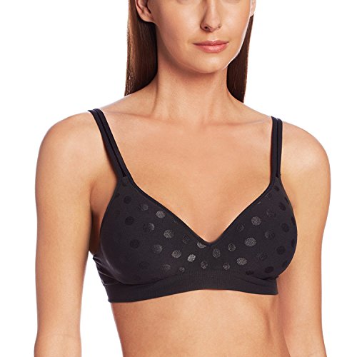 Hanes Wireless Bra, Seamless Bra with Full Coverage, Comfort Flex Wirefree, Perfect Coverage (Smart Sizes XS to 3XL)