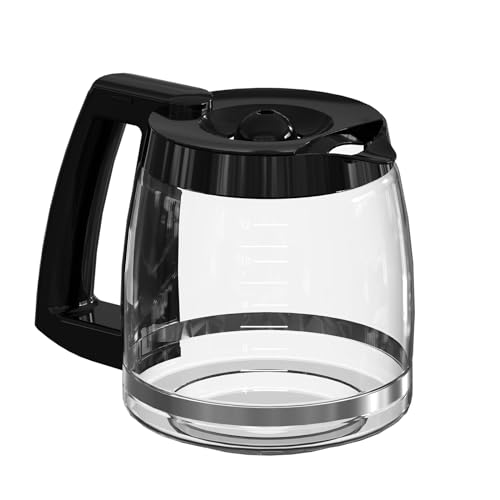 12-Cup Coffee Maker Glass Carafe Replacement Compatible with Hamilton Beach Hamilton Coffee Maker Models 46310, 49976, 49350, 49980R, 49980A, 49980Z, 49983, 49618, 46300, 49966