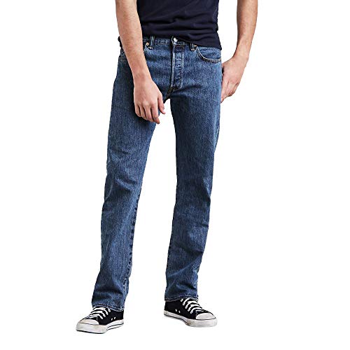 Levi's Men's 501 Original Fit Jeans (Also Available in Big & Tall), Medium Stonewash, 40W x 32L
