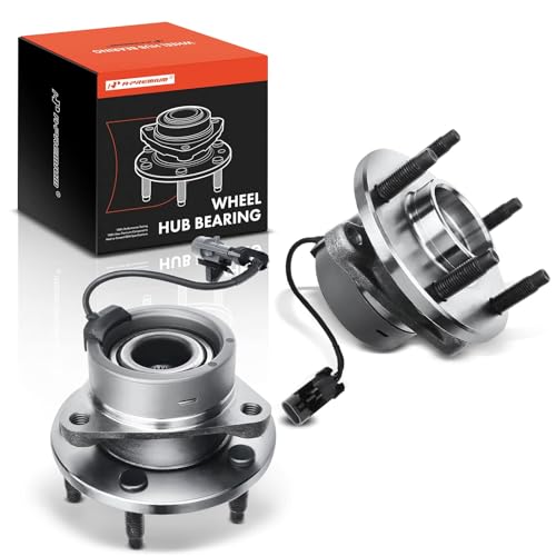 A-Premium 2 x Front Wheel Bearing and Hub Assembly with ABS & 5-Lug Compatible with Chevrolet Malibu 2004-2012, HHR & Cobalt 2008-2010, Pontiac G6 2005-2010, Saturn Aura 2007-2009