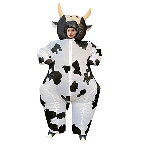 Arokibui Inflatable Cow Costume for Women Funny Blow up Costume for Cosplay Party Festival Halloween Costume Adult Size