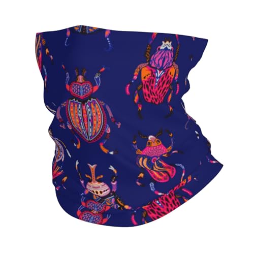 AIFAAFIIA Beetles Creative Beautiful Fashion Neck Gaiter For Women Men Face Mask Balaclava Bandana Headwear Scarf