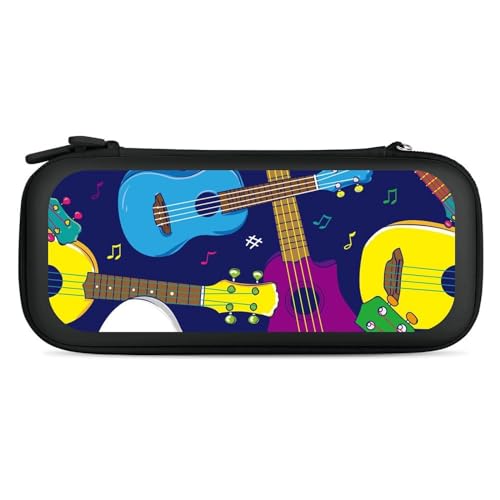 Hawaiian Beginner Ukulele Fashion Compatible with Switch Carrying Case Portable Protector Bag with 15 Games Accessories Travel Black-Style