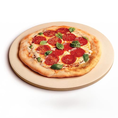 Cast Elegance Durable Thermal Shock Resistant Thermarite Pizza and Baking Stone for Oven and Grill, 16 inch Round, 5/8th inch Thick