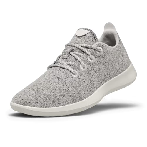 Allbirds Women’s Wool Runners Everyday Sneakers, Machine Washable Shoe Made with Natural Materials - Dapple Grey (Cream Sole) - 9 Medium