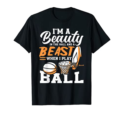 Beauty And A Beast When Playing Basketball Funny Basketball T-Shirt