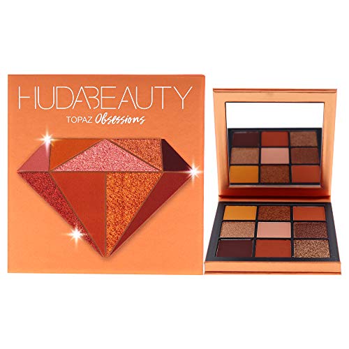 Huda Beauty Obsessions Eyeshadow Palette - Topaz Women Eye Shadow 0.04 oz, Powder