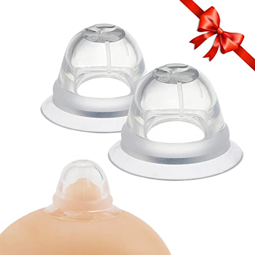 Nipple Corrector for Inverted, Flat and Shy Nipple, Can be Used for Breastfeeding or Women, Softly Wear Day and Night(1 Pair with Travel Case)