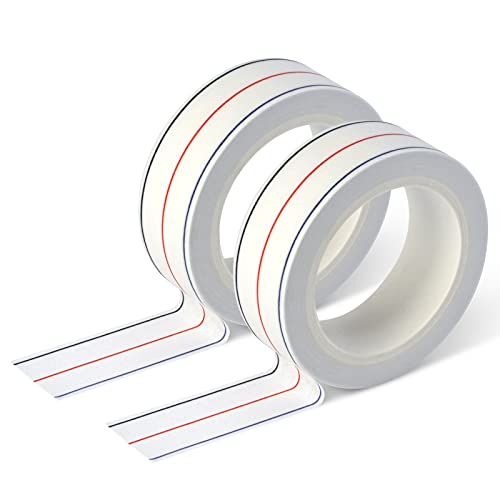 TSSART 1/4' Seam Diagonal Seam Tapes - 10Yard Each Roll Sewing Basting Tape for Stitching Straight Diagonal Seams Instruction Tool (2Pack)