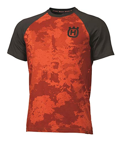 Husqvarna Short Sleeve Unisex T-Shirt, Orange, Large