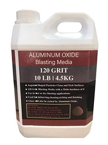 Aluminum Oxide - 10 LBS - Medium to Fine Sand Blasting Abrasive Media for Blasting Cabinet or Blasting Guns. #120 GRIT