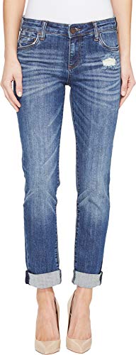 KUT from the Kloth Catherine Boyfriend Jeans Doubtless/Medium Base Wash 6