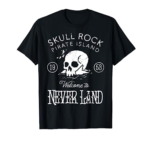Disney Peter Pan Skull Rock Vintage Poster T-Shirt