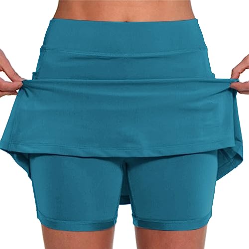 Lightning Deals of Today Todays Daily Deals Yoga Shorts for Women, Womens Elastic Yoga Culottes Solid Color Athletic Shorts Lightning Deals of Today Prime Clearance Green 3X-Large