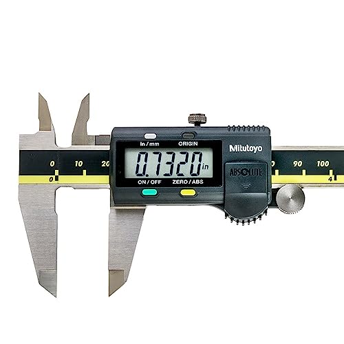 Mitutoyo 500-197-30 Electronic Digital Caliper AOS Absolute Scale Digital Caliper, 0 to 8'/0 to 200mm Measuring Range, 0.0005'/0.01mm Resolution