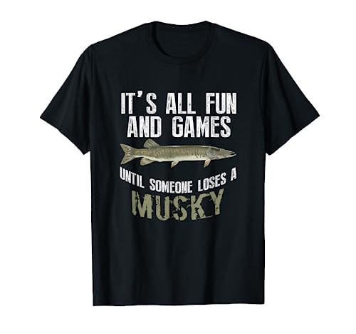Funny Musky Fishing Muskellunge Freshwater Fish Angler Gift T-Shirt