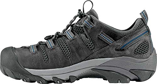 KEEN Utility Men's Atlanta Cool Low Height Breathable Steel Toe Work Shoes Black/Dark Shadow 12 Medium US