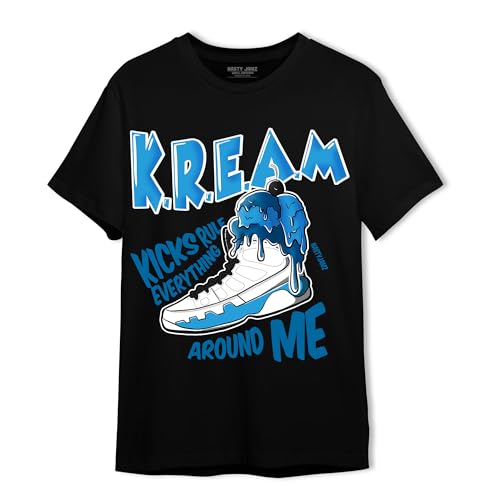 Kream Sneaker Unisex T-Shirt Matching 9s Powder Blue