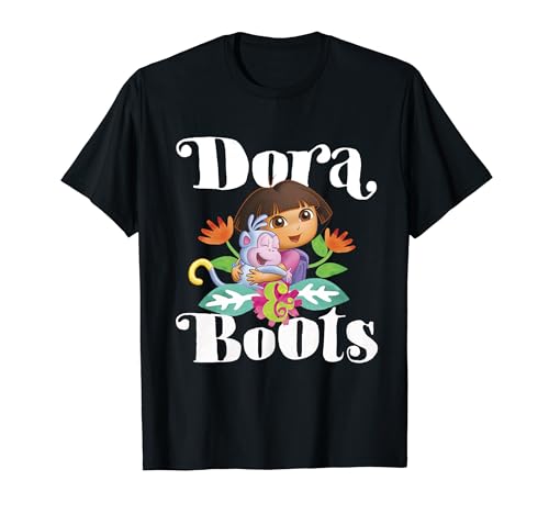 Dora the Explorer Dora and Boots Hugging Portrait T-Shirt