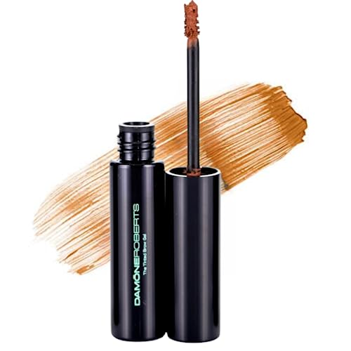 Damone Roberts Ginger Tinted Eyebrow Gel - The Best Brow Gel for Redheads with Added Micro-fibers for Full, Thick Brows - Long-wear, Transfer-proof Formula for Natural Brows - Made in the USA (Auburn)