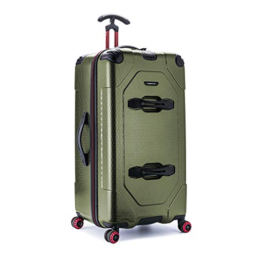 Traveler's Choice Maxporter II 30' Hardside Spinner Trunk Luggage, Expandable, Dark Green