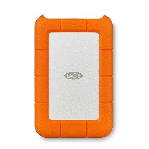 LaCie Rugged Mini 4TB External Hard Drive Portable HDD - USB 3.0 Compatible, Drop/Shock/Dust/Rain Resistant Shuttle Drive for Mac and PC