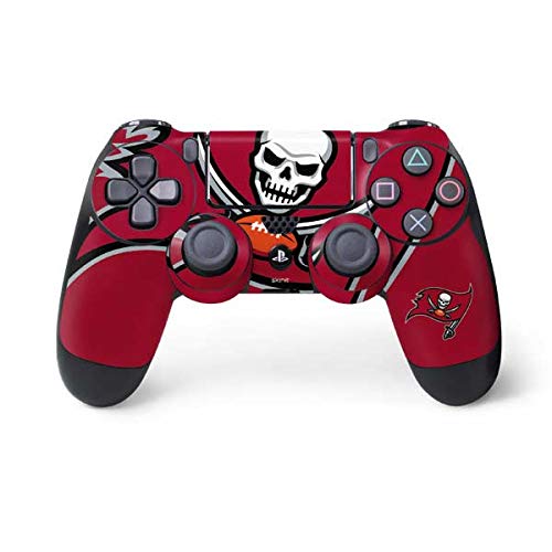 Skinit Decal Gaming Skin Compatible with PS4 Controller - Officially Licensed NFL Tampa Bay Buccaneers Large Logo Design