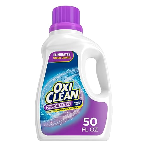 OxiClean Odor Blasters Odor and Stain Remover Laundry Booster Liquid, 50 fl oz
