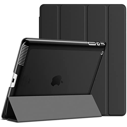 JETech Case Compatible with iPad 2 3 4 (Old Model), Smart Cover with Auto Sleep/Wake (Black)