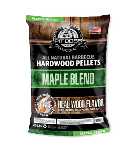 Pit Boss (40 pound Maple Blend) All Natural Hardwood BBQ Wood Pellets for Pellet Grills and Smokers