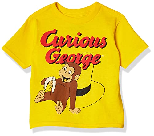 Curious George Womens Short Sleeve Tee Shirt Maternity Blouse, Yellow, 5T US