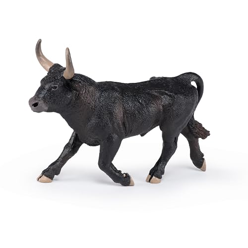 Papo -Hand-Painted - Figurine -Farmyard Friends -Camargue Bull -51182 - Collectible - for Children - Suitable for Boys and Girls - from 3 Years Old