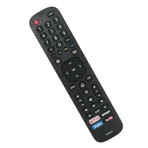 RollKit EN2A27 Replaced Remote Control Compatible with Hisense LED TV 55H7B 50H6C 50H7C 50H7GB1 32H5GB 40H5GB 50H8C 55H5C 55H6B 55H7B 55H7C 55H8C H6D H7D H8C H5D 50H6B 50H6B 55H6B 50H6GB 50H7GB 65H7B